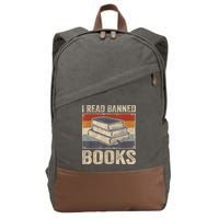 I Read Banned Books Week Librarian Freedom Reader Nerd Cotton Canvas Backpack