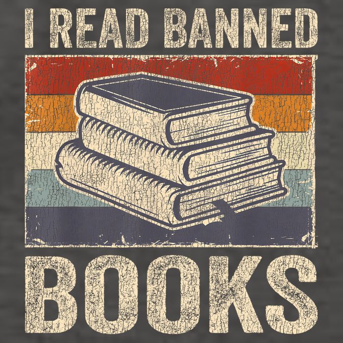 I Read Banned Books Week Librarian Freedom Reader Nerd Vector Backpack
