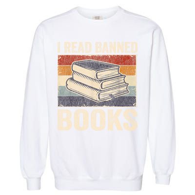 I Read Banned Books Week Librarian Freedom Reader Nerd Garment-Dyed Sweatshirt
