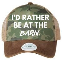 I'd Rather Be At The Barn Funny Horse Lover Legacy Tie Dye Trucker Hat