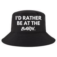 I'd Rather Be At The Barn Funny Horse Lover Cool Comfort Performance Bucket Hat