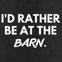 I'd Rather Be At The Barn Funny Horse Lover Cool Comfort Performance Bucket Hat