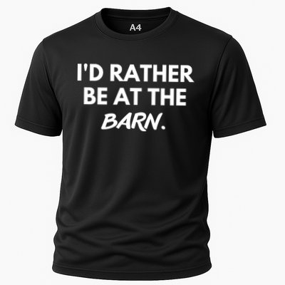 I'd Rather Be At The Barn Funny Horse Lover Performance Shirt