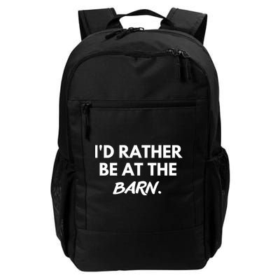 I'd Rather Be At The Barn Funny Horse Lover Backpack