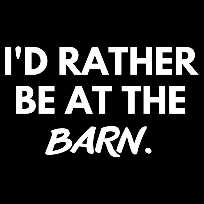 I'd Rather Be At The Barn Funny Horse Lover Sustainable Bucket Hat