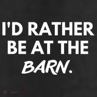 I'd Rather Be At The Barn Funny Horse Lover 25L Jumbo Tote