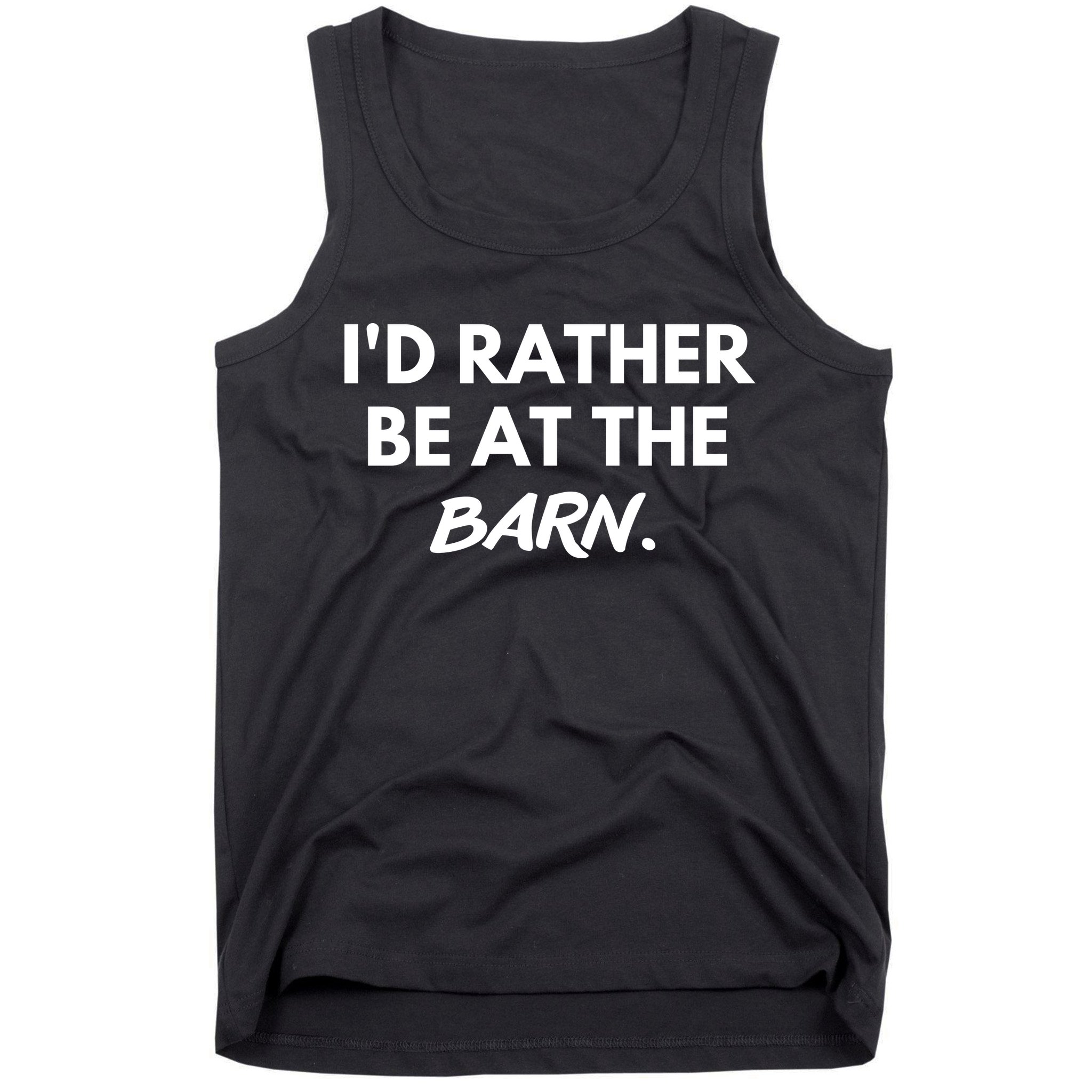 I'd Rather Be At The Barn Funny Horse Lover Tank Top