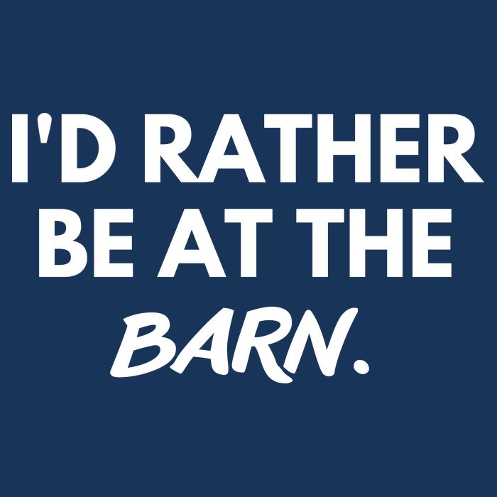 I'd Rather Be At The Barn Funny Horse Lover Infant Baby Jersey Bodysuit