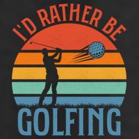Id Rather Be Golfing Golf Par Tee Cute Gift 11oz C Handle Ceramic Mug