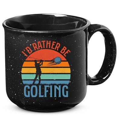 Id Rather Be Golfing Golf Par Tee Cute Gift 15oz Campfire Ceramic Mug