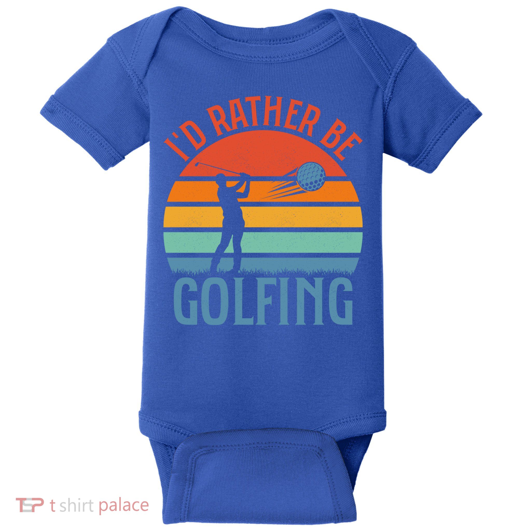 Id Rather Be Golfing Golf Par Tee Cute Gift Baby Bodysuit