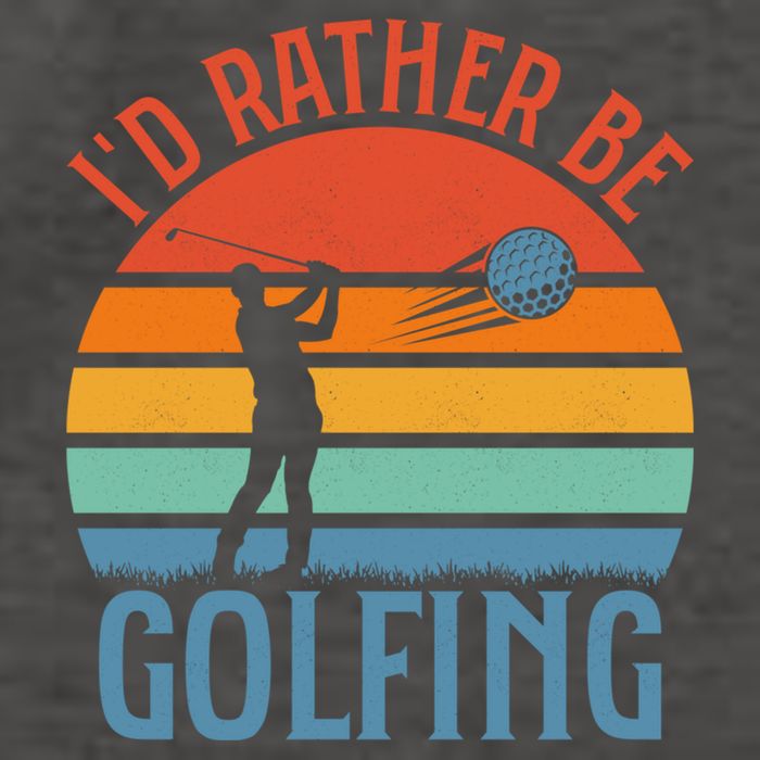 Id Rather Be Golfing Golf Par Tee Cute Gift Vector Backpack