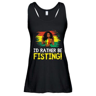 ID Rather Be Fisting Hbcu Empowering Vintage .Png Ladies Essential Flowy Tank