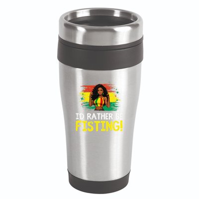 ID Rather Be Fisting Hbcu Empowering Vintage .Png 16oz Travel Tumbler