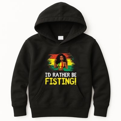 ID Rather Be Fisting Hbcu Empowering Vintage .Png Kids Hoodie