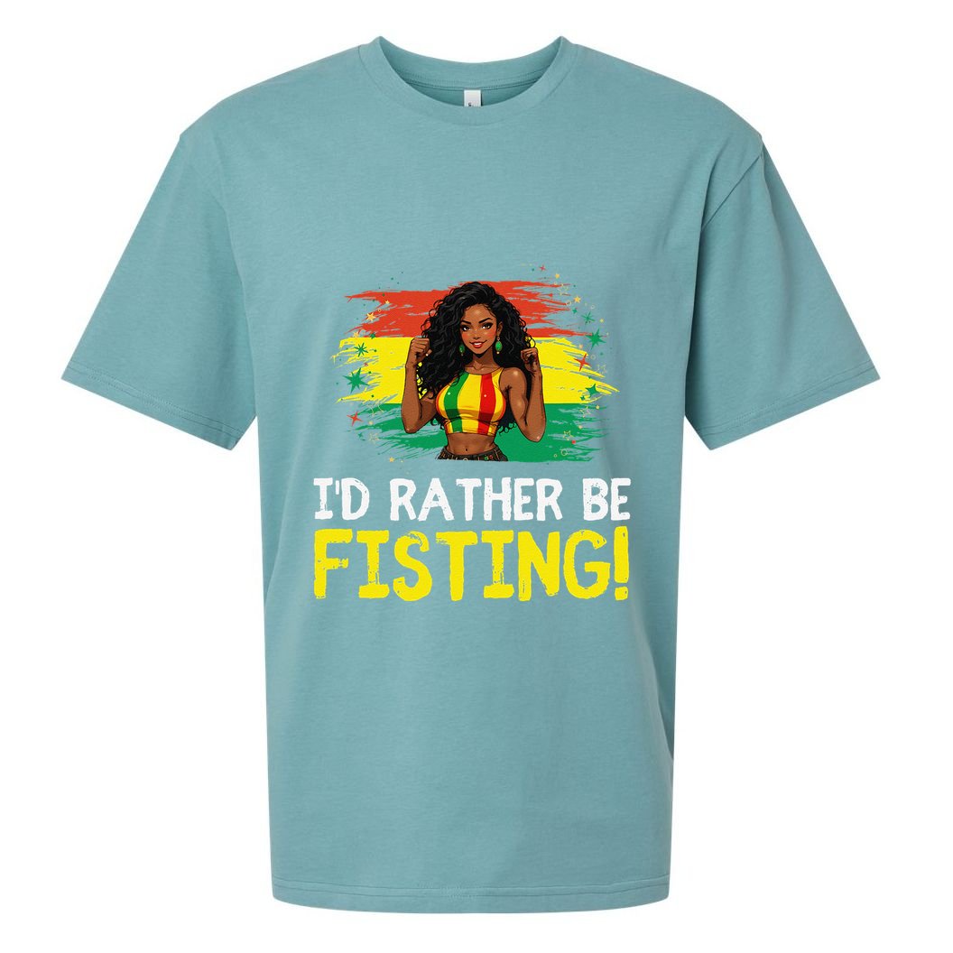 ID Rather Be Fisting Hbcu Empowering Vintage .Png Sueded Cloud Jersey T-Shirt