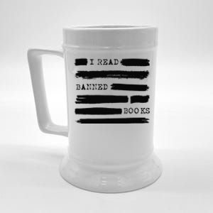 I Read Banned Books Banned Books Week Gift Librarian Teacher  Beer Stein