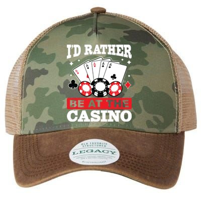 ID Rather Be At The Casino Legacy Tie Dye Trucker Hat