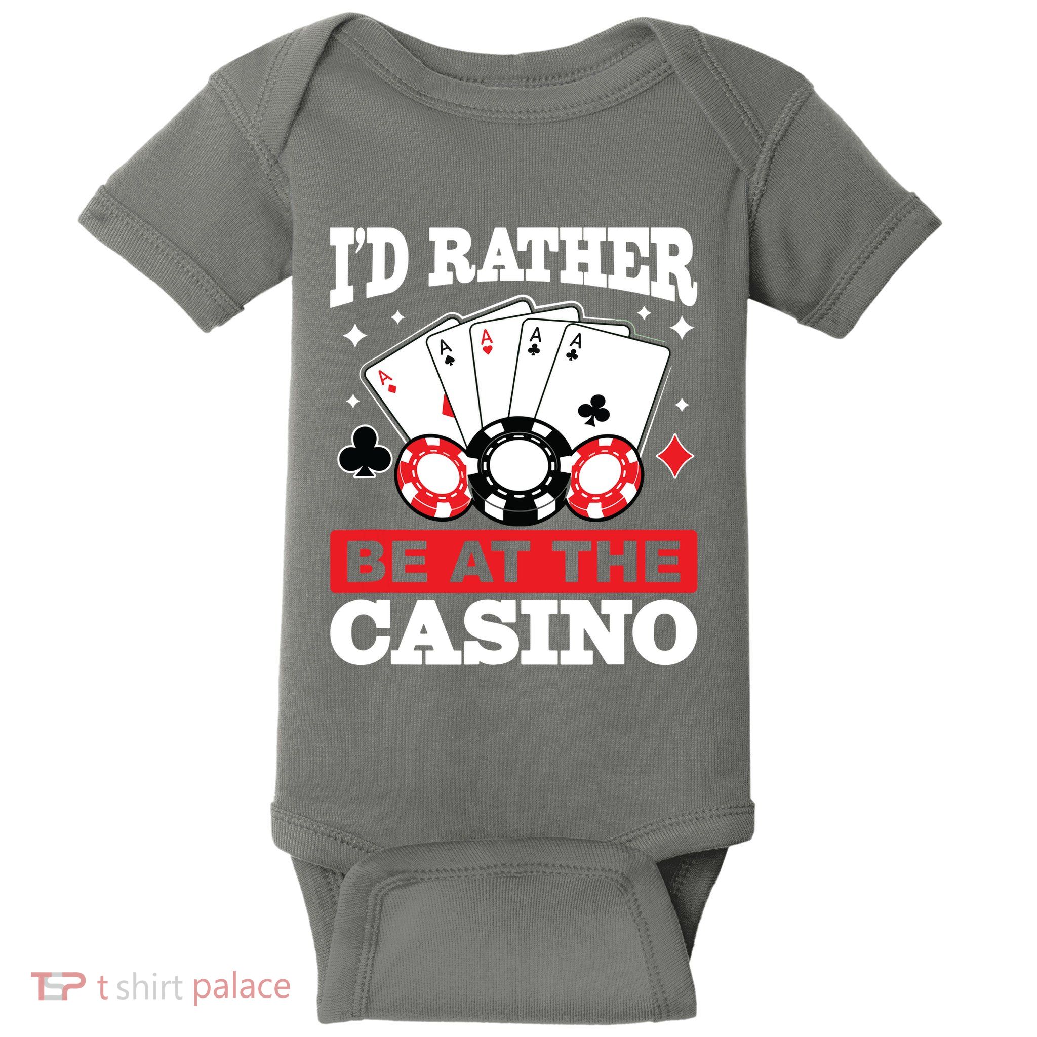 ID Rather Be At The Casino Baby Bodysuit