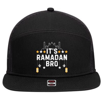 ItS Ramadan Bro Islamic Fasting Muslim 7 Panel Mesh Trucker Snapback Hat