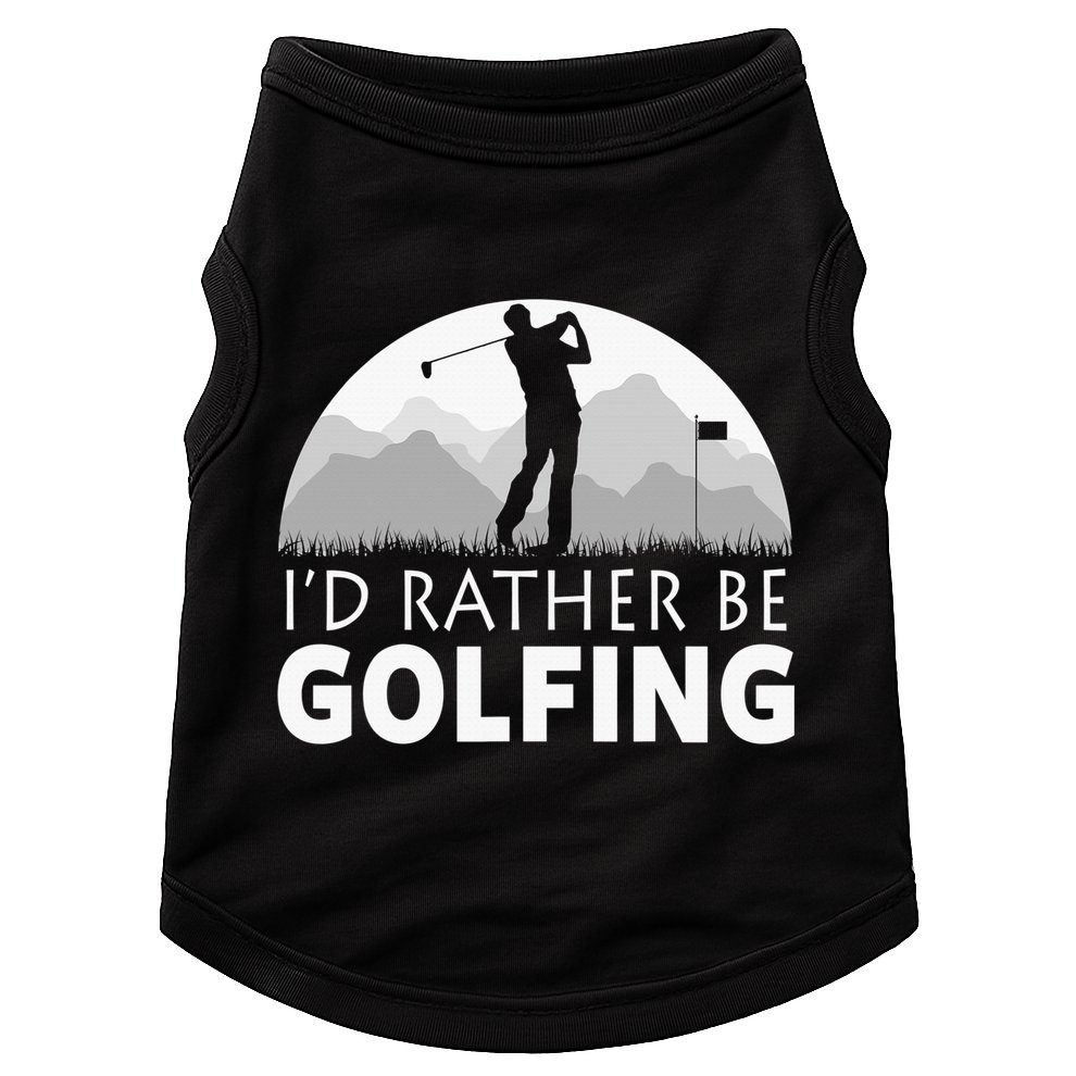 I'd Rather Be Golfing Funny Xmas Funny Golf Gift For Golfers Doggie Tank