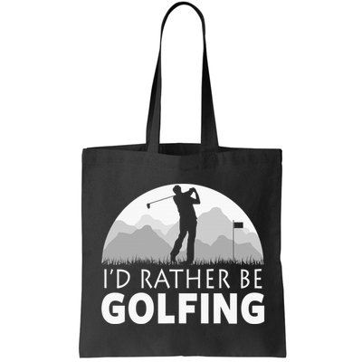 I'd Rather Be Golfing Funny Xmas Funny Golf Gift For Golfers Bag