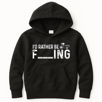 I'd Rather Be Farming Funny Farmer Joke Farmer Tractor Tee Kids Hoodie