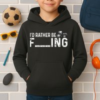 I'd Rather Be Farming Funny Farmer Joke Farmer Tractor Tee Kids Hoodie