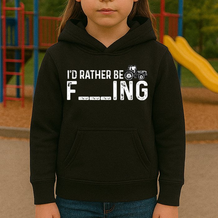 I'd Rather Be Farming Funny Farmer Joke Farmer Tractor Tee Kids Hoodie