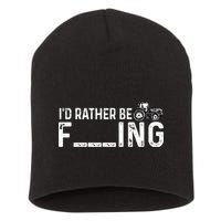 I'd Rather Be Farming Funny Farmer Joke Farmer Tractor Tee Short Acrylic Beanie