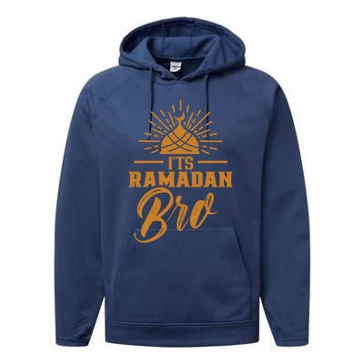 Its Ramadan Bro Mubarak Eid Muslim Kareem Funny Gift Performance Fleece Hoodie