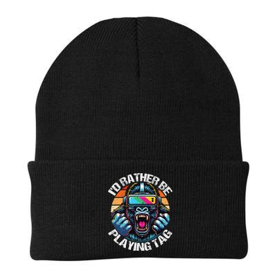 ID Rather Be Playing Tag Gorilla Monke Tag Gorilla Vr Gamer Beanie