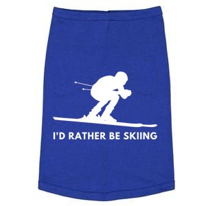 Id Rather Be Skiing Funny Quote For Skiers Ski Lover Gift Doggie Tank