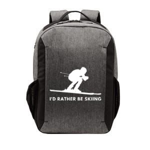 Id Rather Be Skiing Funny Quote For Skiers Ski Lover Gift Vector Backpack