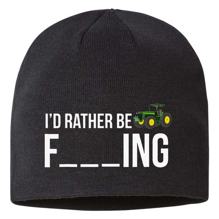 I'd Rather Be Farming Funny Farmer Gift Sustainable Beanie