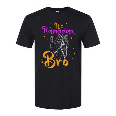 Its Ramadan Bro Mubarak Kareem Muslim Eid Funny Gift Softstyle CVC T-Shirt