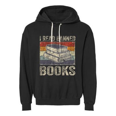 I Read Banned Books Week Librarian Freedom Reader Nerd Garment-Dyed Fleece Hoodie