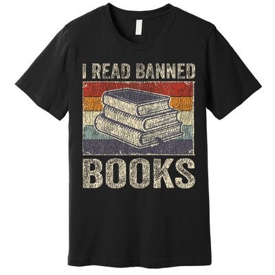 I Read Banned Books Week Librarian Freedom Reader Nerd Premium T-Shirt