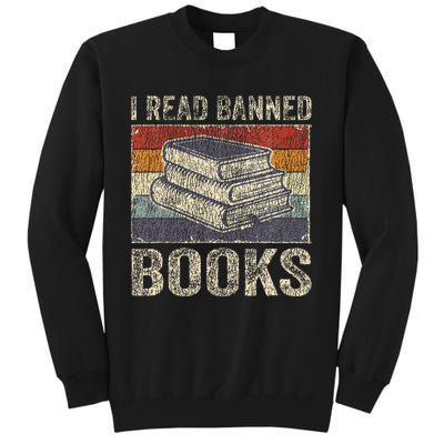 I Read Banned Books Week Librarian Freedom Reader Nerd Tall Sweatshirt