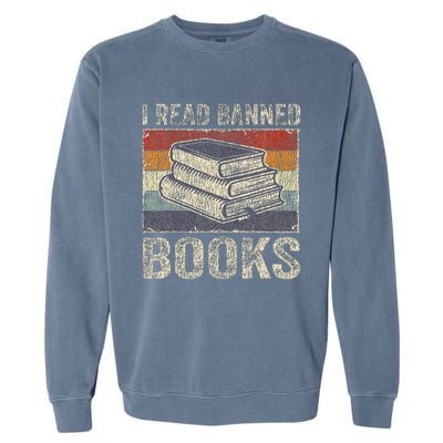 I Read Banned Books Week Librarian Freedom Reader Nerd Garment-Dyed Sweatshirt