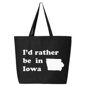 ID Rather Be In Iowa For Iowans 25L Jumbo Tote