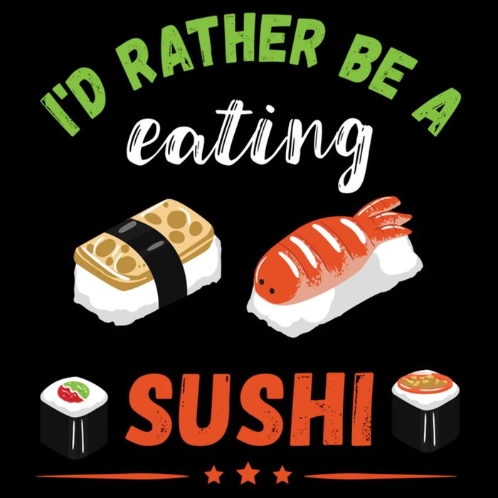 Id Rather Be Eating Japanese Foodie Asian Sushi Lover Gift Doggie Tank
