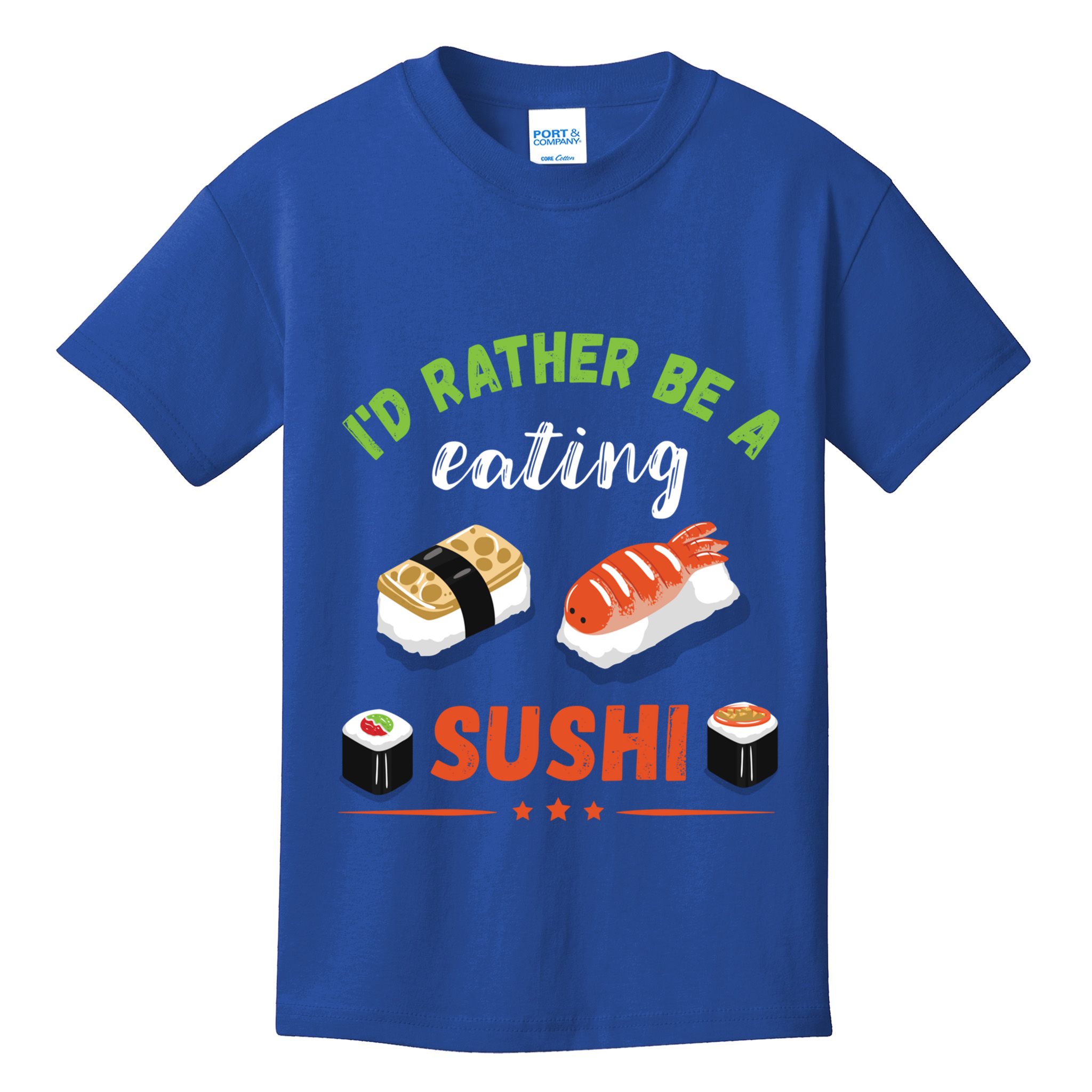 Id Rather Be Eating Japanese Foodie Asian Sushi Lover Gift Kids T-Shirt