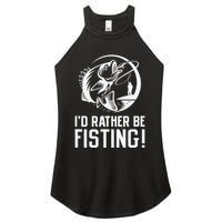 ID Rather Be Fisting Women's Perfect Tri Rocker Tank