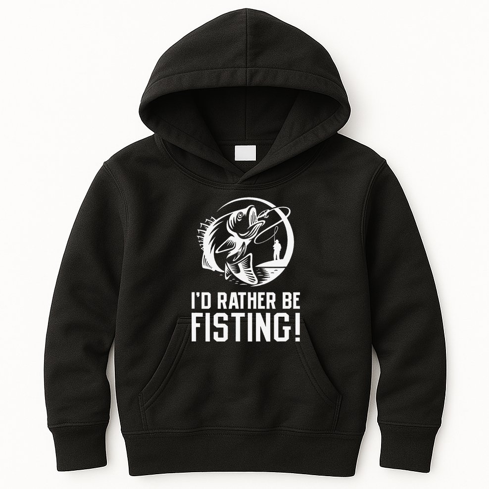 ID Rather Be Fisting Kids Hoodie