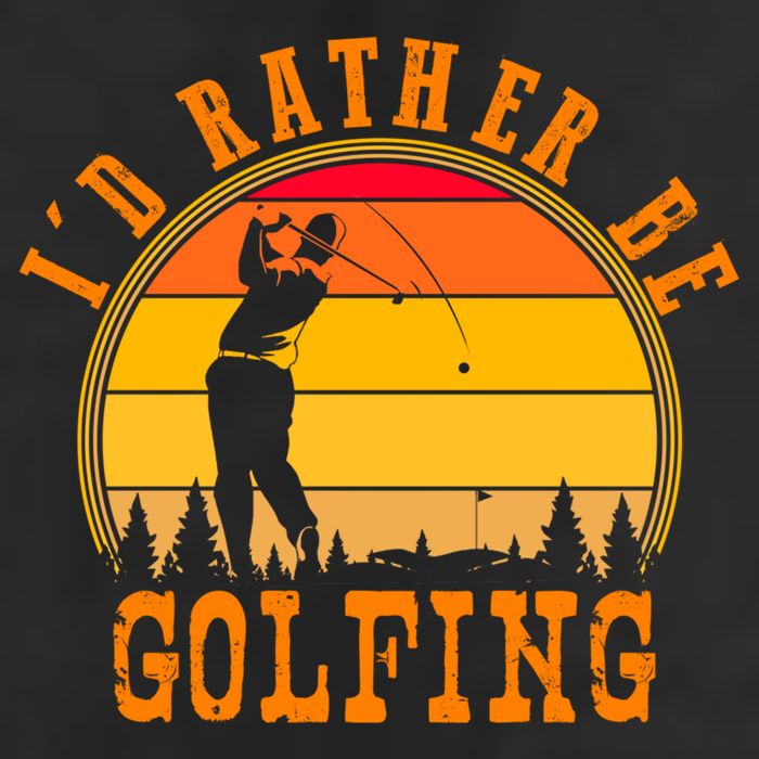 Id Rather Be Golfing Vintage Retro Style Golf Lovers Cute Gift Beanie