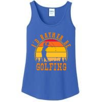 Id Rather Be Golfing Vintage Retro Style Golf Lovers Cute Gift Ladies Essential Tank