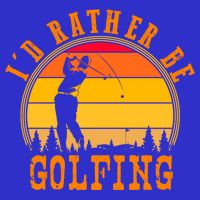 Id Rather Be Golfing Vintage Retro Style Golf Lovers Cute Gift Visor