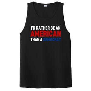 Id Rather Be An American Than A Democrat Trump 2024 PosiCharge Competitor Tank