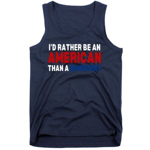 Id Rather Be An American Than A Democrat Trump 2024 Tank Top